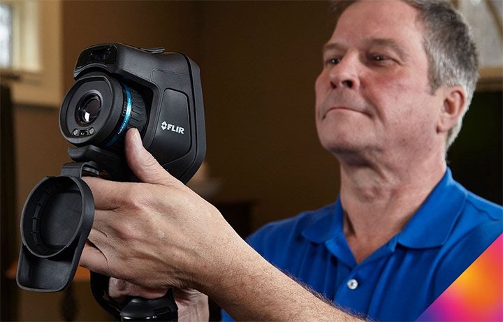 Camera chụp ảnh nhiệt Flir E96 có ống kính lớn Camera chụp ảnh nhiệt Flir E96 có ống kính lớn