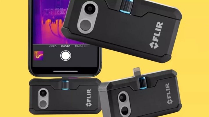 FLIR ONE Pro nhỏ gọn kết nối với điện thoại IOS FLIR ONE Pro nhỏ gọn kết nối với điện thoại IOS