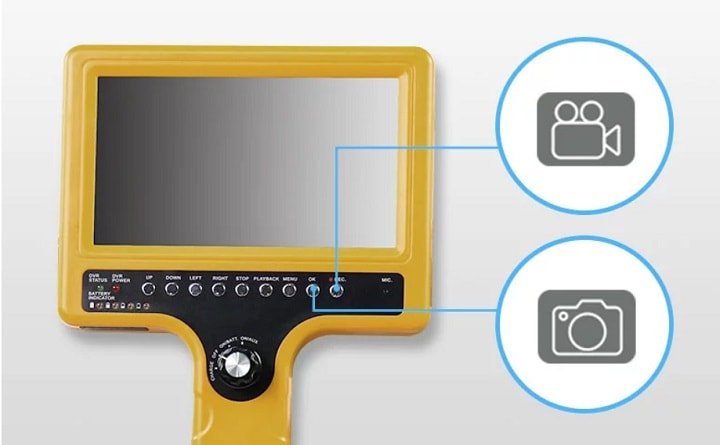 camera kiểm tra ống khi được trang bị màn hình màu 7 inch camera kiểm tra ống khi được trang bị màn hình màu 7 inch