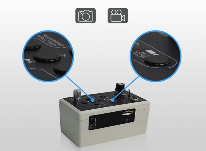 Camera soi ống nước A1-C23 có thể lưu trữ kết quả thông qua chiếc thẻ nhớ 