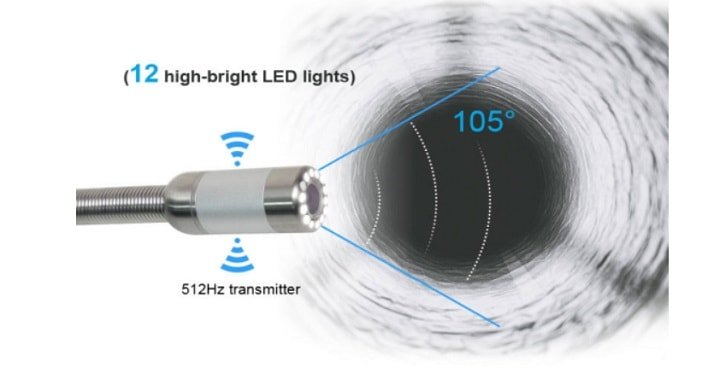 Camera đi kèm với 12 đèn LED cho ánh sáng mạnh mẽ Camera đi kèm với 12 đèn LED cho ánh sáng mạnh mẽ