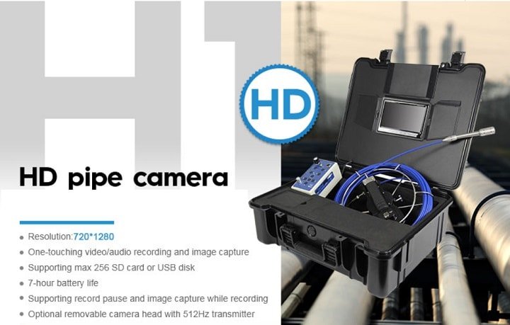 Camera HD kiểm tra ống nước H1 nó mang đến đầy đủ các tính năng Camera HD kiểm tra ống nước H1 nó mang đến đầy đủ các tính năng