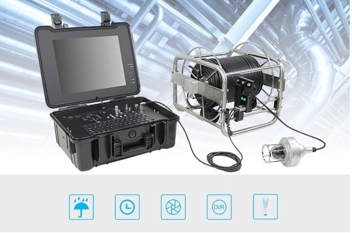 Camera quay quét thăm dò giếng sâu R1 sở hữu màn hình rộng Camera quay quét thăm dò giếng sâu R1 sở hữu màn hình rộng