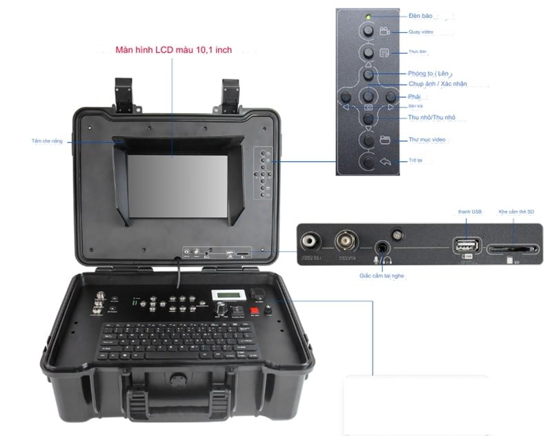 Camera nội soi giếng Wopson WPS SJ-C90 có màn hình LCD hiện thị rõ nét Camera nội soi giếng Wopson WPS SJ-C90 có màn hình LCD hiện thị rõ nét