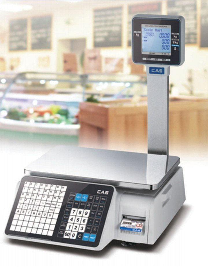 Cân điện tử in nhãn CAS CL-3000 P 15Kg/5g Cân điện tử in nhãn CAS CL-3000 P 15Kg/5g