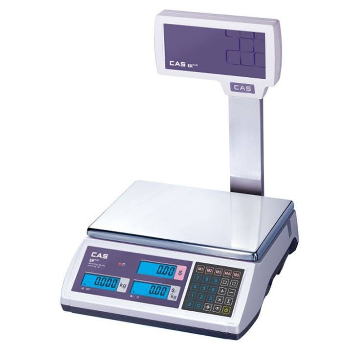 Cân điện tử tính giá CAS ER-PLUS 6Kg (LED) có cần hiển thị 
