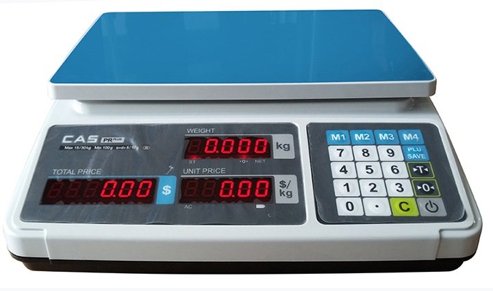 Cân điện tử tính giá CAS PR-P 30Kg