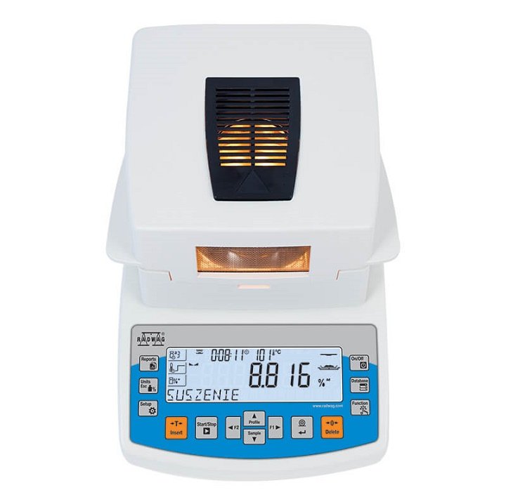 Cân sấy ẩm Radwag MA 50/1.R sấy ẩm với nhiệt độ cao Cân sấy ẩm Radwag MA 50/1.R sấy ẩm với nhiệt độ cao