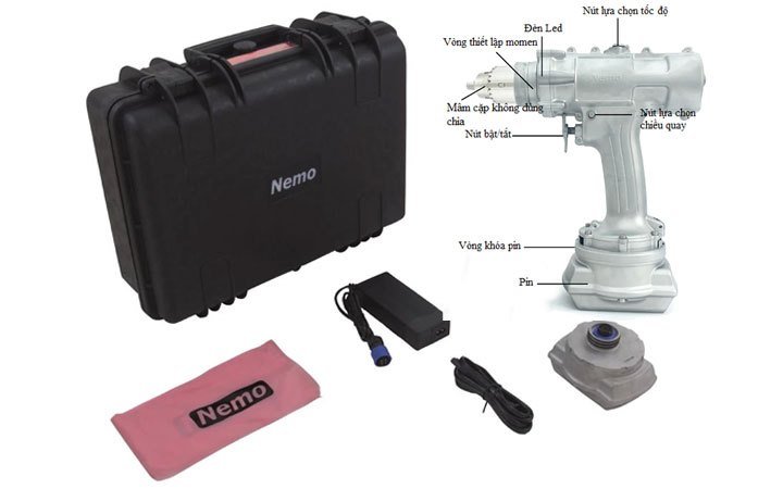 Máy khoan dùng cho phòng sạch Nemo Mỹ Clean Room Drill CLV2-18-3Li-5 Máy khoan dùng cho phòng sạch Nemo Mỹ Clean Room Drill CLV2-18-3Li-5
