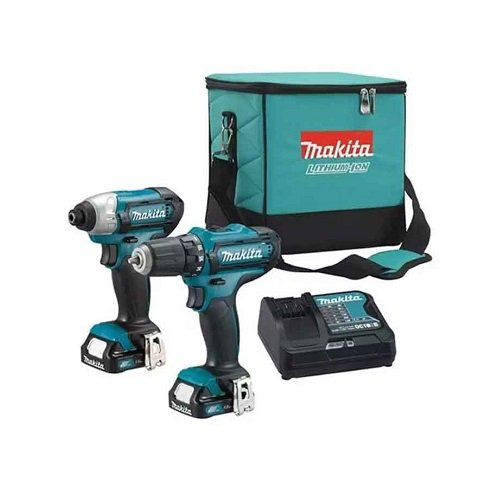 Bộ khoan búa, máy vặn vít dùng pin MAKITA CLX228S (HP333D+TD110D) (12V MAX)