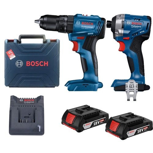 Combo máy vặn vít và khoan pin Bosch GDR 18V-215 GSB 185-LI