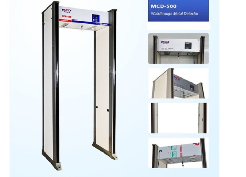Cổng phát hiện kim loại 18 vùng ứng dụng linh hoạt Cổng phát hiện kim loại 18 vùng ứng dụng linh hoạt