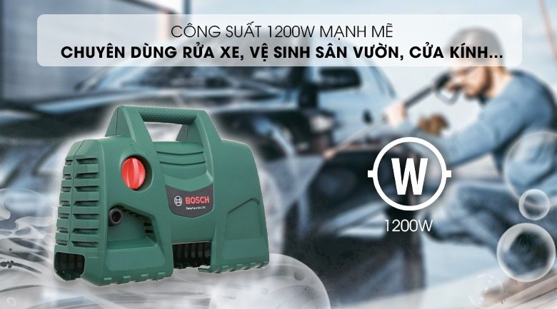 Bosch Aquatak 100 làm việc với công suất 1200W