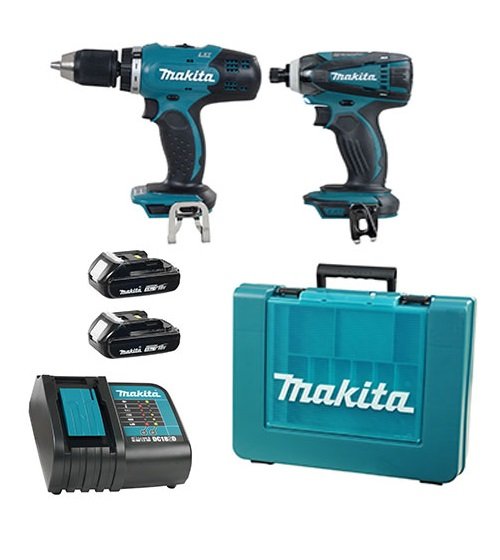 Bộ máy khoan bắt vít dùng pin Makita DLX2022 (DDF453+DTD146) (18V)