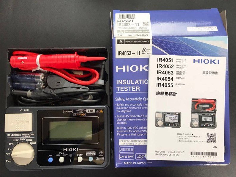 Đồng hồ đo điện trở cách điện Hioki IR4053-10 Đồng hồ đo điện trở cách điện Hioki IR4053-10