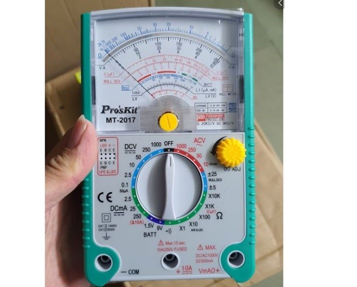 Đồng hồ vạn năng Proskit MT-2017 N có khả năng bảo vệ quá tải