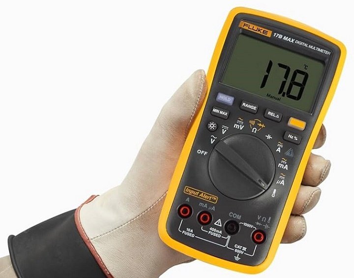 Fluke 17B-Max chắc chắn, cách điện tốt kết hợp màn hình LCD có đèn nền Fluke 17B-Max chắc chắn, cách điện tốt kết hợp màn hình LCD có đèn nền