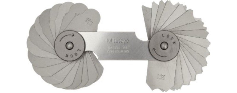 Dưỡng đo mitutoyo 186-102 bao gồm 16 lá Dưỡng đo mitutoyo 186-102 bao gồm 16 lá