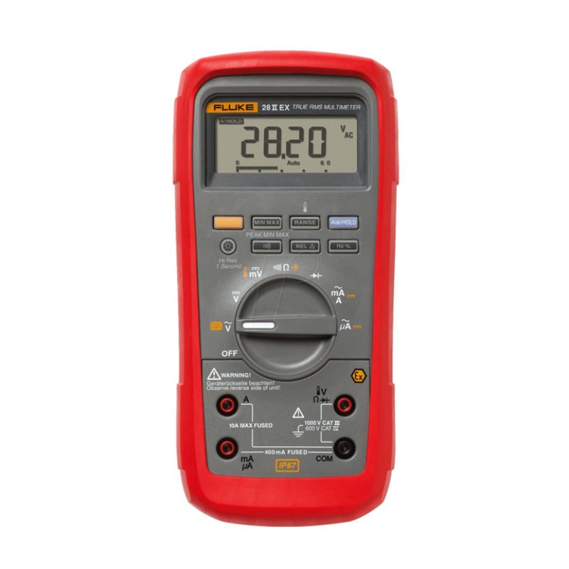 Fluke 28 II Ex cũng được tích hợp chuẩn chống nước, chống bụi và chống va đập đảm bảo mạnh mẽ Fluke 28 II Ex cũng được tích hợp chuẩn chống nước, chống bụi và chống va đập đảm bảo mạnh mẽ