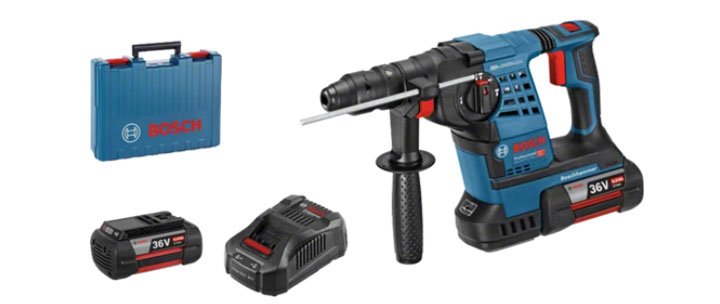 Trọn bộ máy khoan búa Bosch GBH 36V-LI PLUS