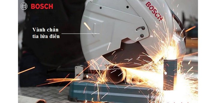 Vành chắn tia lửa điện, giúp ngăn mạt sắt, tia lửa điện trực tiếp bắn vào người Vành chắn tia lửa điện, giúp ngăn mạt sắt, tia lửa điện trực tiếp bắn vào người