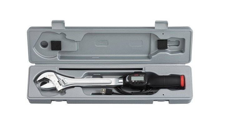 Bộ cần siết lực đầu mỏ lết loại pin sạc KTC GEKR135-W36
