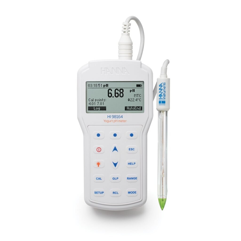 Máy đo pHNhiệt độ sữa chua Hanna HI98164