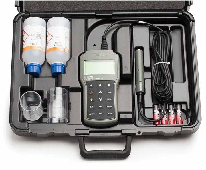 Máy đo EC/TDS/Trở Kháng/Độ Mặn/Nhiệt Độ HI98192 Máy đo EC/TDS/Trở Kháng/Độ Mặn/Nhiệt Độ HI98192