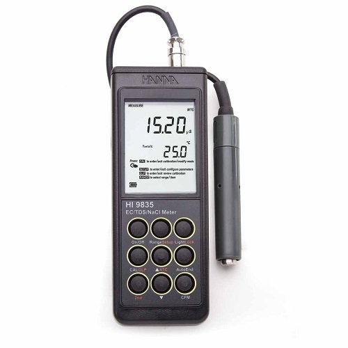 Máy đo ECTDSĐộ MặnNhiệt Độ Hanna HI9835