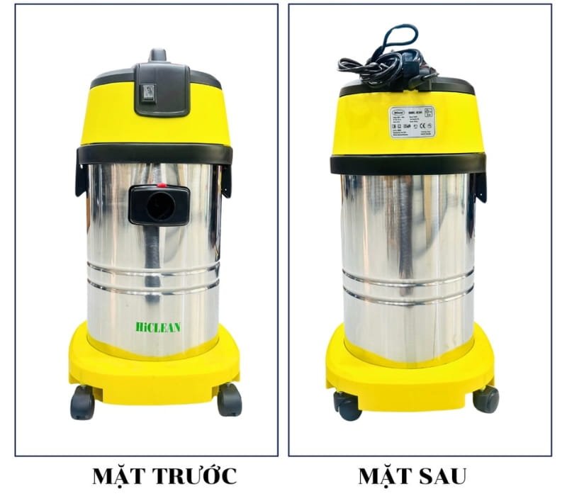 Máy hút bụi Hiclean HC301 có kiểu dáng nhỏ gọn, dễ di chuyển