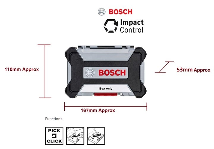 Hộp đựng Bosch 2608522363 nhỏ gọn Hộp đựng Bosch 2608522363 nhỏ gọn