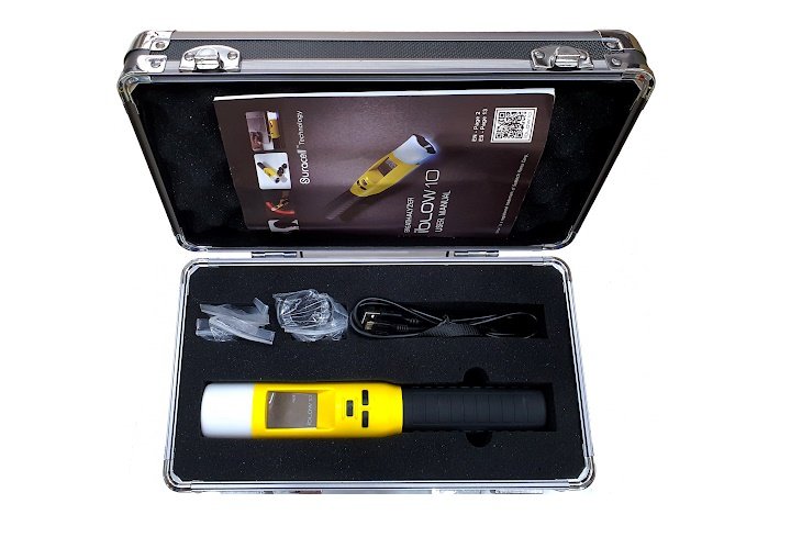 Thiết bị đo nồng độ cồn Sentech Iblow 10 và vali đựng