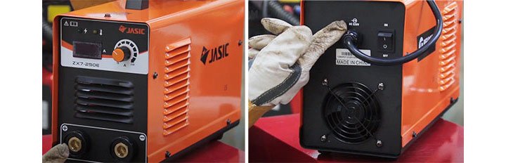 Mặt trước và mặt sau của Jasic ZX7-250 Mặt trước và mặt sau của Jasic ZX7-250