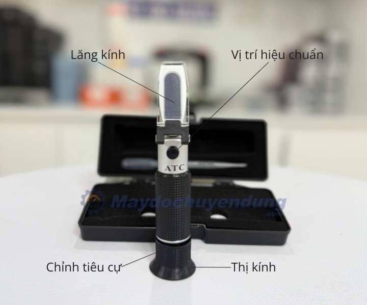 Cấu tạo của khúc xạ kế đo độ ngọt RHB-20