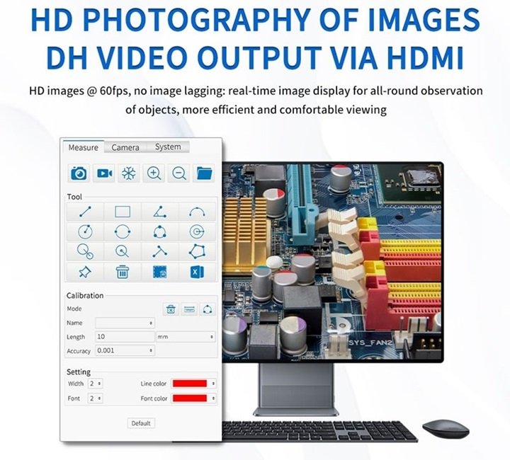 Kính hiển kỹ dễ dàng kết nối được với màn hình Kính hiển kỹ dễ dàng kết nối được với màn hình