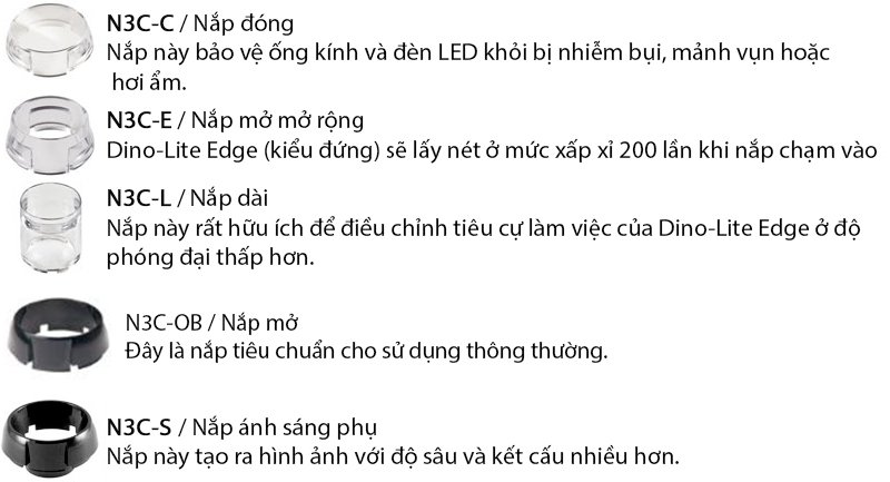 Nắp trước có thể thay đổi của Dino-Lite AM4115-FVT Nắp trước có thể thay đổi của Dino-Lite AM4115-FVT