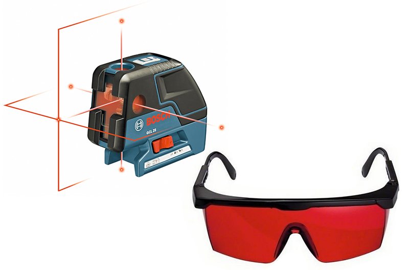 Một trong những ứng dụng của kính laser đỏ Bosch Một trong những ứng dụng của kính laser đỏ Bosch
