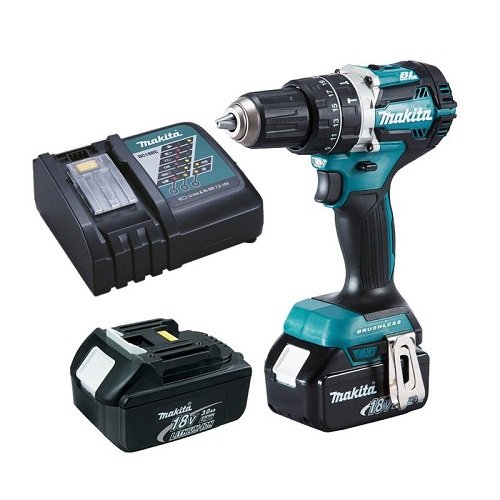Máy khoan pin có búa 18V Makita DHP484RFE
