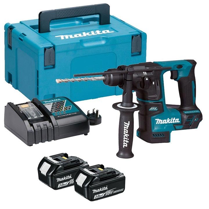 Máy khoan bê tông dùng pin Makita DHR171RFJ 18V-BL Máy khoan bê tông dùng pin Makita DHR171RFJ 18V-BL