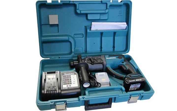 Hộp máy khoan bê tông dùng pin Makita DHR202SYE Hộp máy khoan bê tông dùng pin Makita DHR202SYE