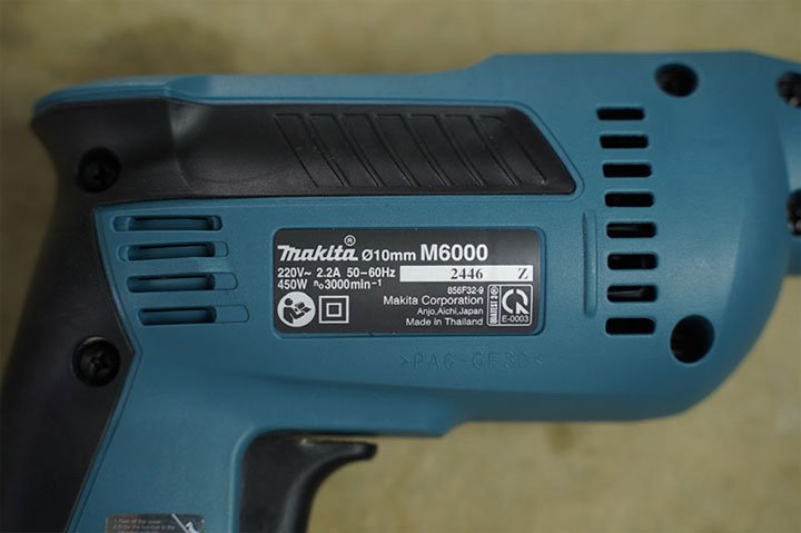 Thông số kỹ thuật máy khoan Makita M6000B Thông số kỹ thuật máy khoan Makita M6000B