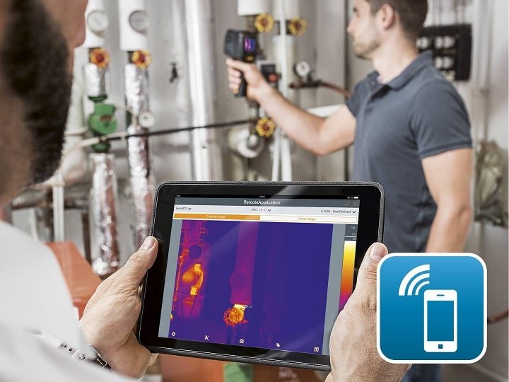 Camera đo nhiệt Testo 871 kết nối với phần mềm Testo Thermography Camera đo nhiệt Testo 871 kết nối với phần mềm Testo Thermography