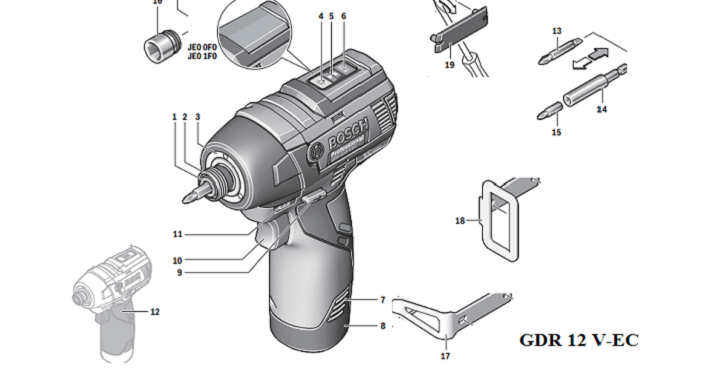 Cấu tạo máy GDR 12 V-LI