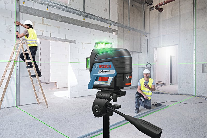 Máy cân mực laser GLL 3-80 CG tia xanh Bosch