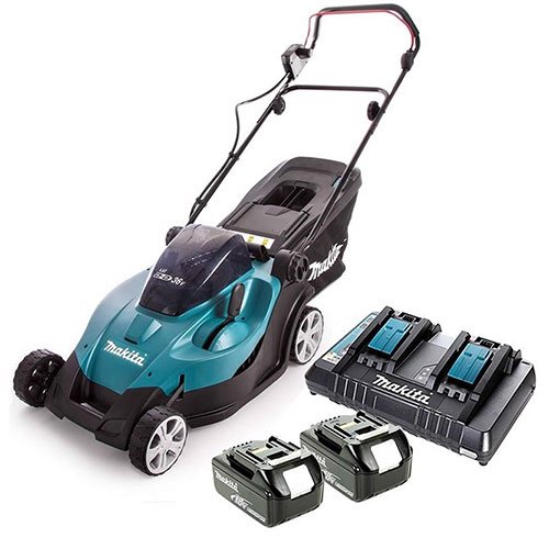 Máy cắt cỏ đẩy dùng pin Makita DLM431PT2 18Vx2 (đã gồm pin sạc