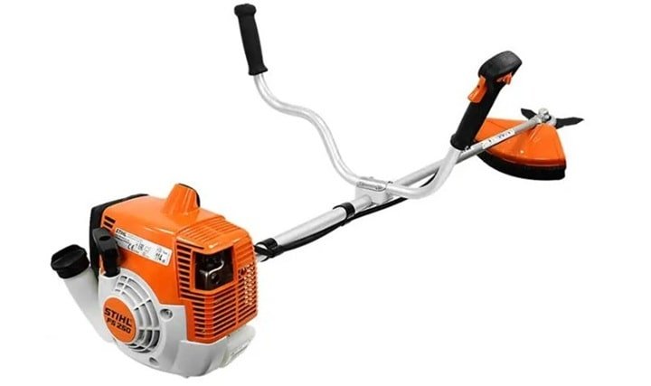 Máy cắt cỏ đeo vai động cơ xăng STIHL FS 250 độ bền cao, dùng được lưỡi cắt thép và dây cước Máy cắt cỏ đeo vai động cơ xăng STIHL FS 250 độ bền cao, dùng được lưỡi cắt thép và dây cước