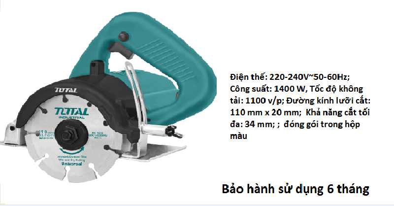 Máy cắt gạch đá Total TS3141102 Máy cắt gạch đá Total TS3141102