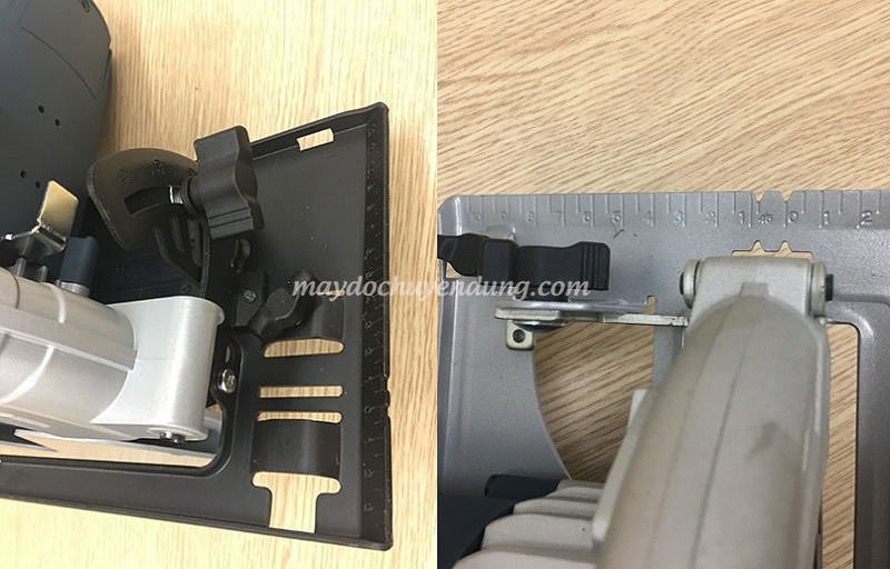 Vạch thước tăng cường chính xác cho từng đường cưa. Vạch thước tăng cường chính xác cho từng đường cưa.