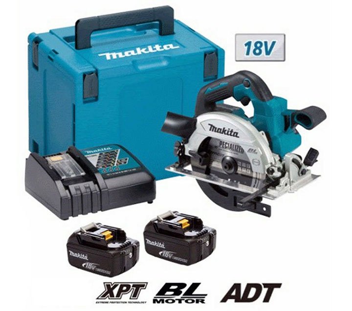 Trọn bộ sản phẩm máy cưa đĩa Makita DHS660RFJ