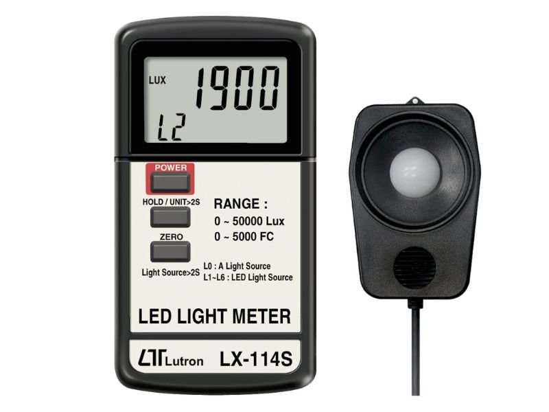 Lutron LX-114S hỗ trợ đo 6 loại đèn LED chính xác